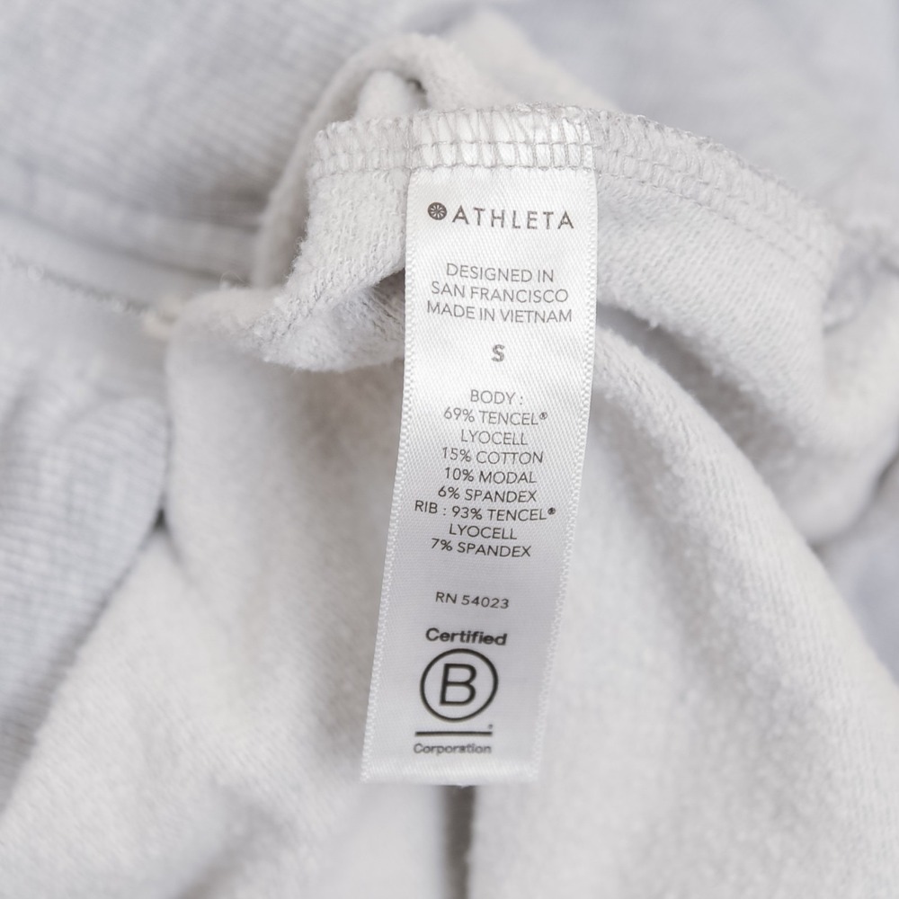 Athleta Heather Gray Leopard-Print Zip Hoodie - Picture 10 of 11